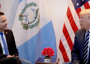 Trump discute con el presidente de Guatemala sobre migración y seguridad
