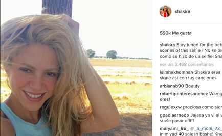 Piqué graba a Shakira batallando con una selfie