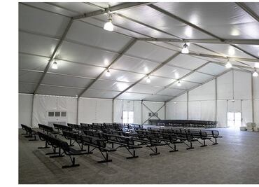 Instalan nuevo albergue para migrantes en Donna, Texas