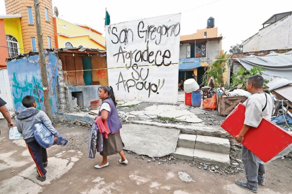 San Gregorio fue una de las comunidades más afectadas por el sismo de 2017. Foto: ARCHIVO EL UNIVERSAL