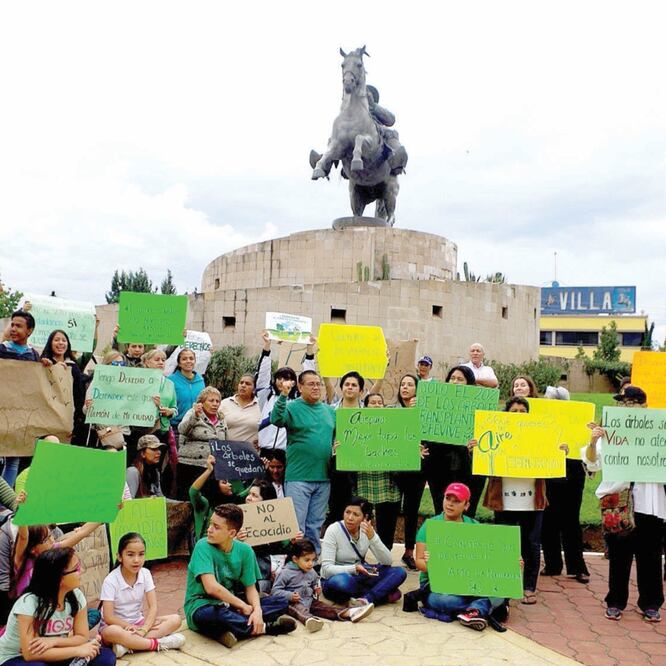 Especialistas coinciden en que la zona es de las menos contaminadas gracias a los árboles que el gobierno pretende talar, y acusan que las autoridades no quieren dar a conocer el proyecto completo ni informar qué empresa lo realizará. Foto: CORTESÍA