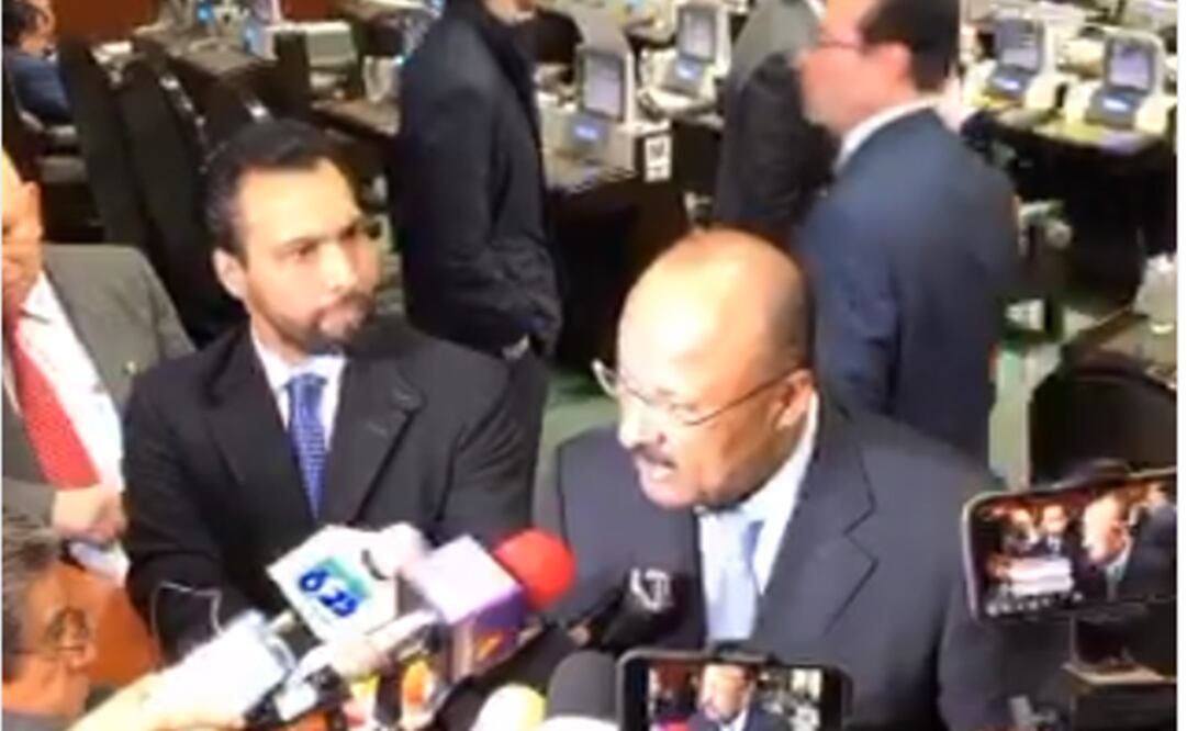 René Juárez, coordinador del grupo parlamentario del PRI en San Lázaro. Foto: Captura de pantalla