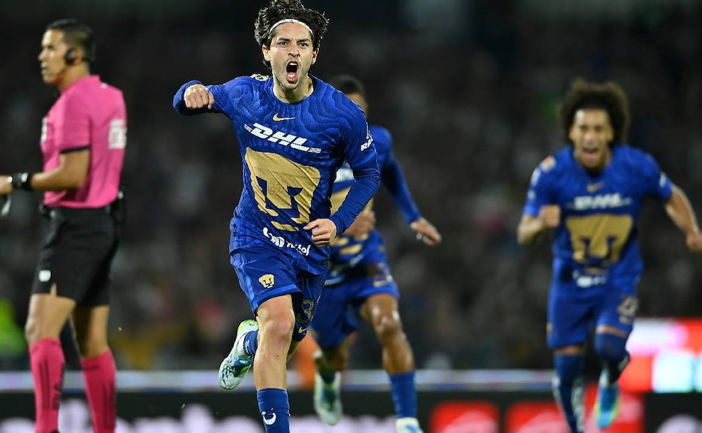Jordan Carrillo festeja su gol ante Pachuca / Foto: Imago7