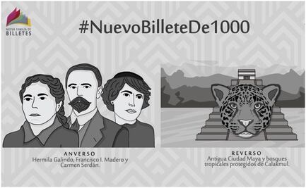 ¿Cómo será el nuevo billete de mil pesos? Aquí te lo dice Banxico
