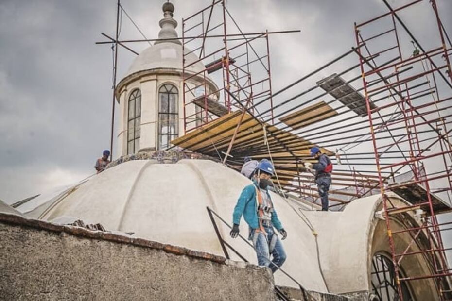 Reto de años, restaurar iglesia dañada en la CDMX
