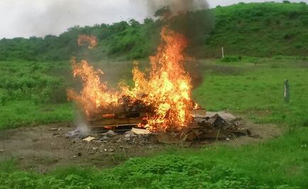 PGR incinera drogas en Veracruz