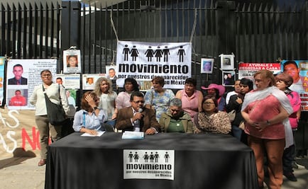 Familiares de desaparecidos protestan en el Senado