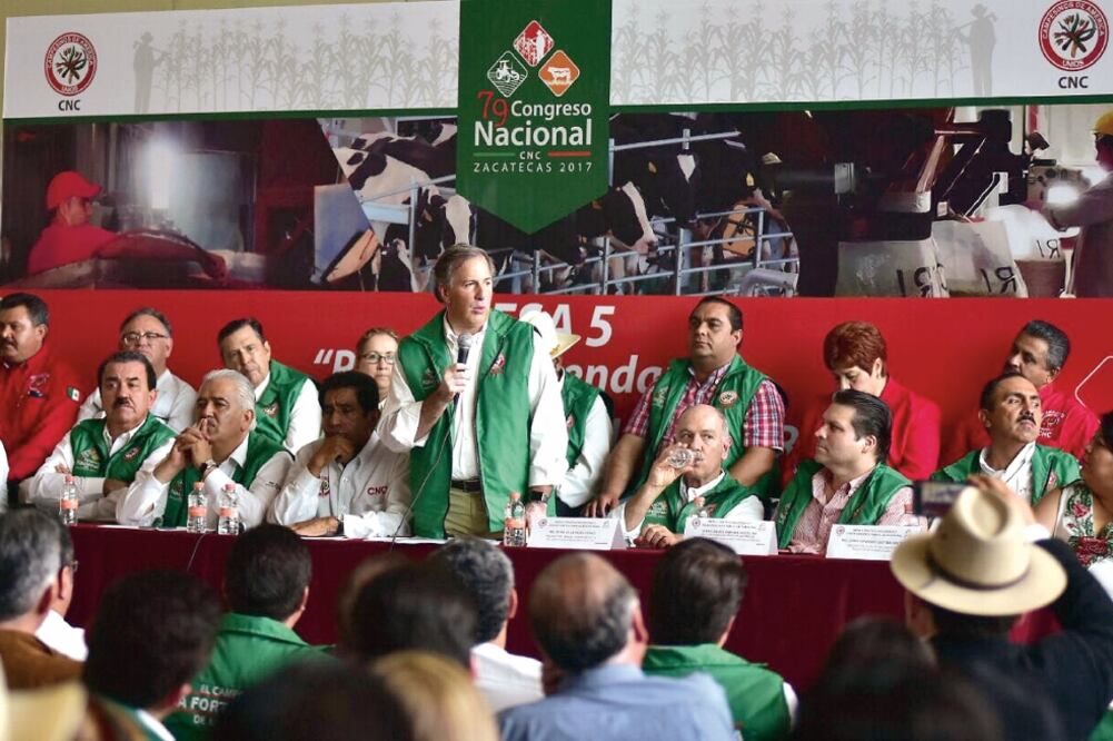 Antonio Meade aclaró que su presencia en el Congreso Nacional de la Confederación Nacional Campesina se debió a que participó en mesas de trabajo. (NOTIMEX)
