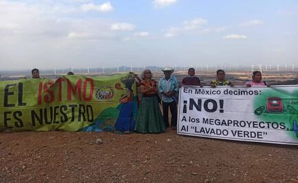 Protestan en carretera Panamericana del Istmo de Oaxaca, en el marco de la Caravana por el agua y la vida