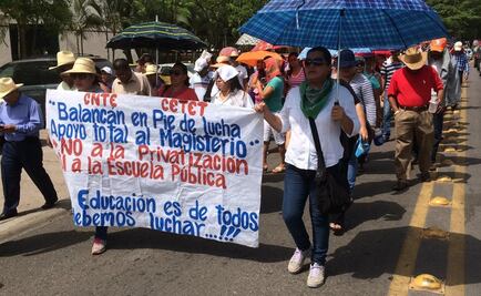 Profesores se movilizaron en Tabasco