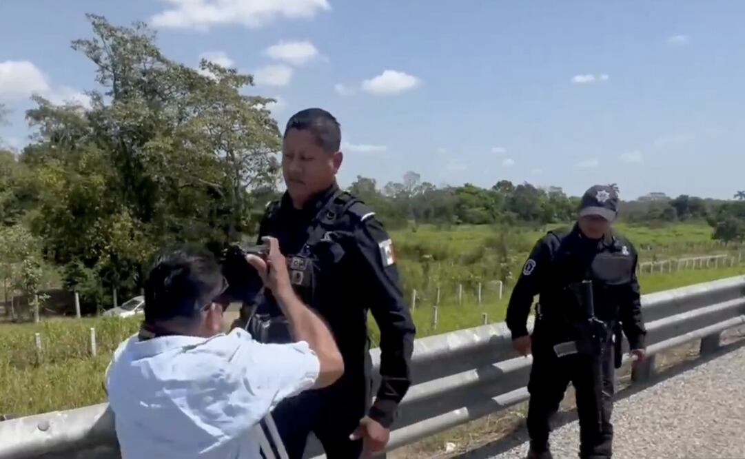 Agresión a fotógrafo de EL UNIVERSAL. Foto: Especial