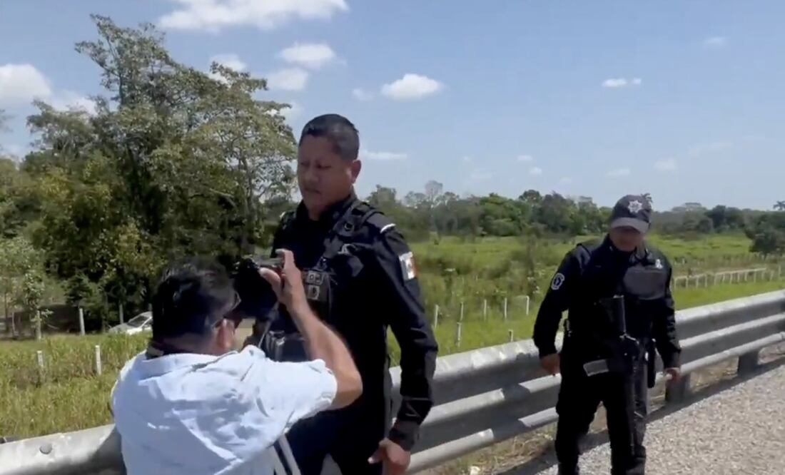 Agresión a fotógrafo de EL UNIVERSAL. Foto: Especial