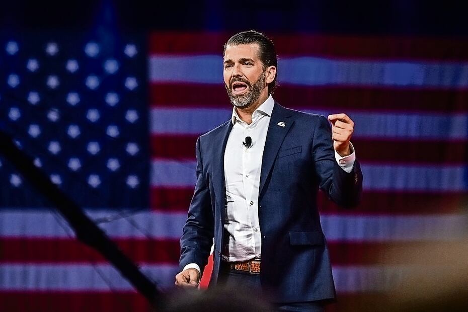 Donald Trump Jr, en la conferencia política de Acción Conservadora 2022, en Orlando Florida. Foto: AFP