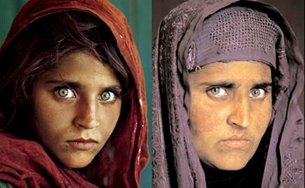 La niña afgana de National Geographic salió de prisión