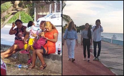 Turistas y lugareños "olvidan" el cubrebocas en Campeche