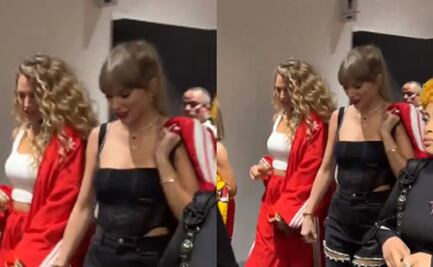 Taylor Swift ya llegó al Allegiant Stadium para ver a su novio Travis Kelce en el Super Bowl LVIII