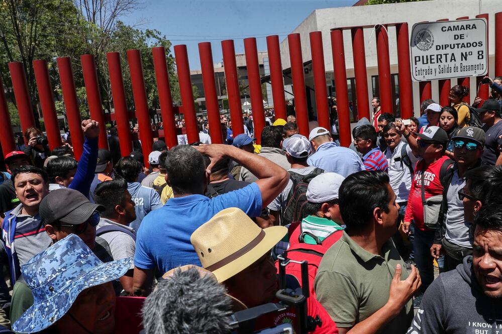 Bloqueo de la CNTE en San Lázaro. Foto: Archivo