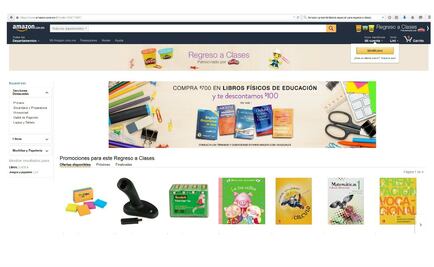 Amazon presenta tienda especial para regreso a clases