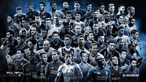 Los nominados para el once ideal de la FIFA