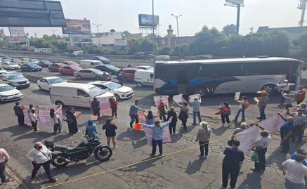 Bloqueo en Periférico Norte; protestan contra obra del Macrolibramiento Mexiquense