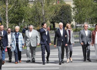 Alfredo del Mazo inaugura Plaza de Los Mártires