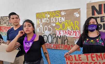 Víctimas de represión armada en Cancún protestan ante la Fiscalía de Quintana Roo