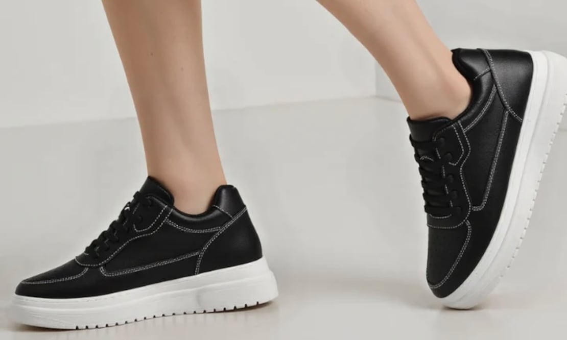 Así son los tenis diseñados para aumentar la estatura. Foto: Pampera MX