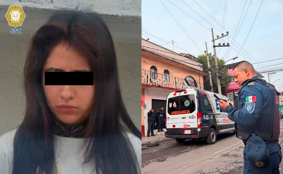 Mujer es detenida tras muerte de su pareja en Azcapotzalco. Foto: Especial