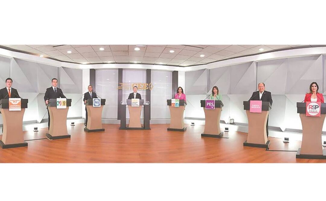 El debate, que duró dos horas, fue organizado por la Comisión Estatal Electoral entre los abanderados a la gubernatura de Nuevo León. Foto: ESPECIAL