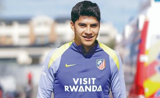 Obed Vargas, por su primer título con el Atlético de Madrid 