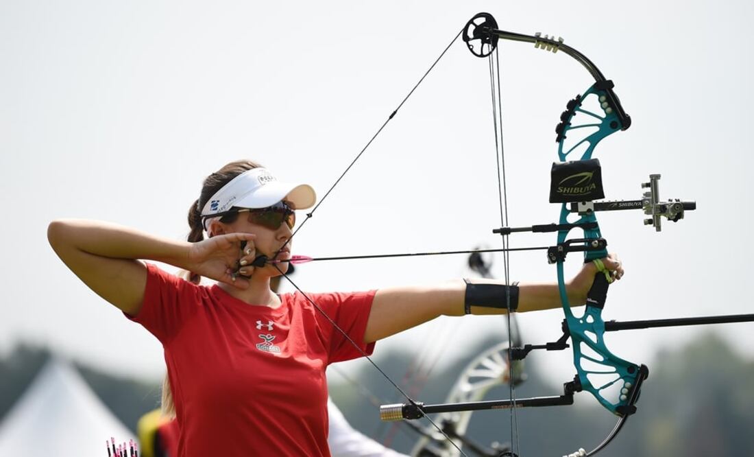 Linda Ochoa previo a la final de la Copa Mundial de Tiro con Arco. FOTO/IMAGO7