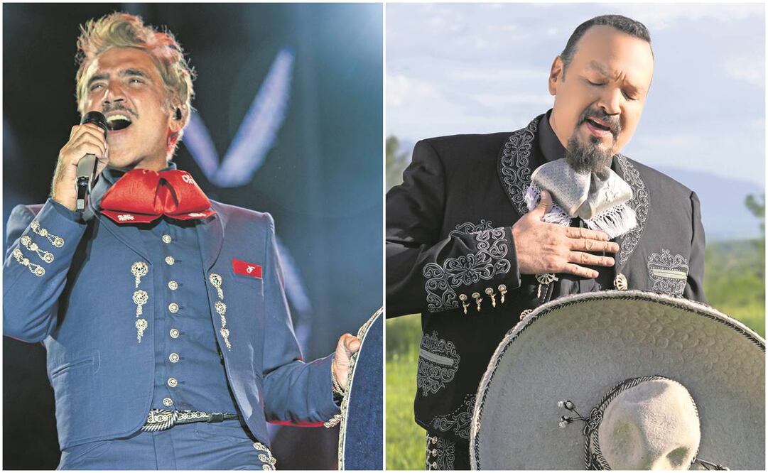 Alejandro Fernández y Pepe Aguilar. Foto: Archivo EL UNIVERSAL.