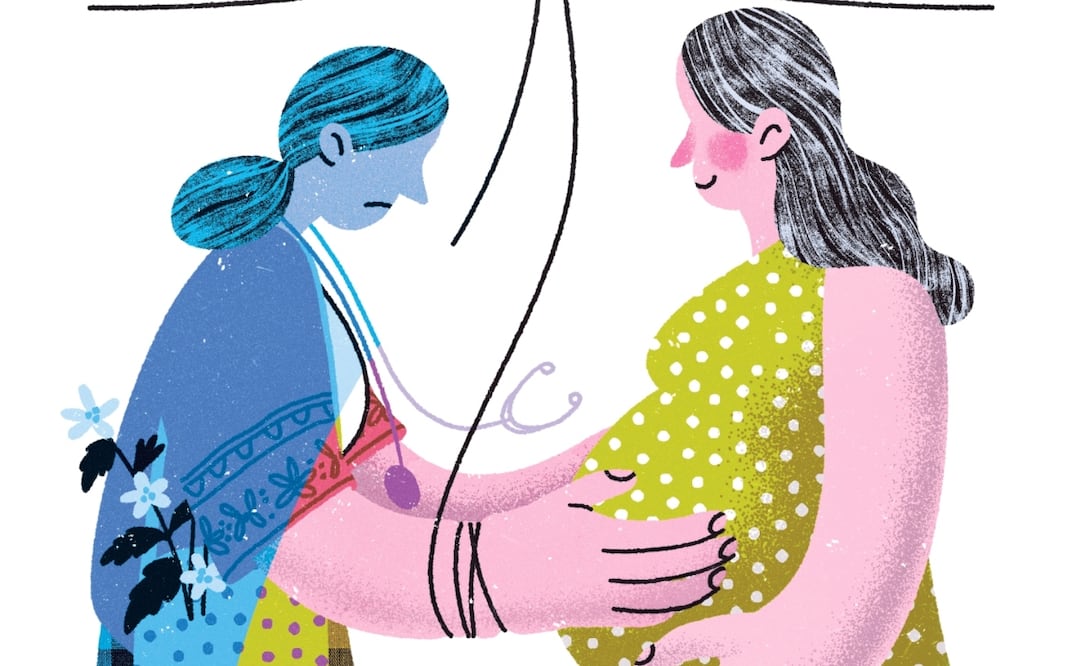 Violencia e inclusión al sistema de salud, un desafío para las parteras. Ilustración de: Ani Cortés