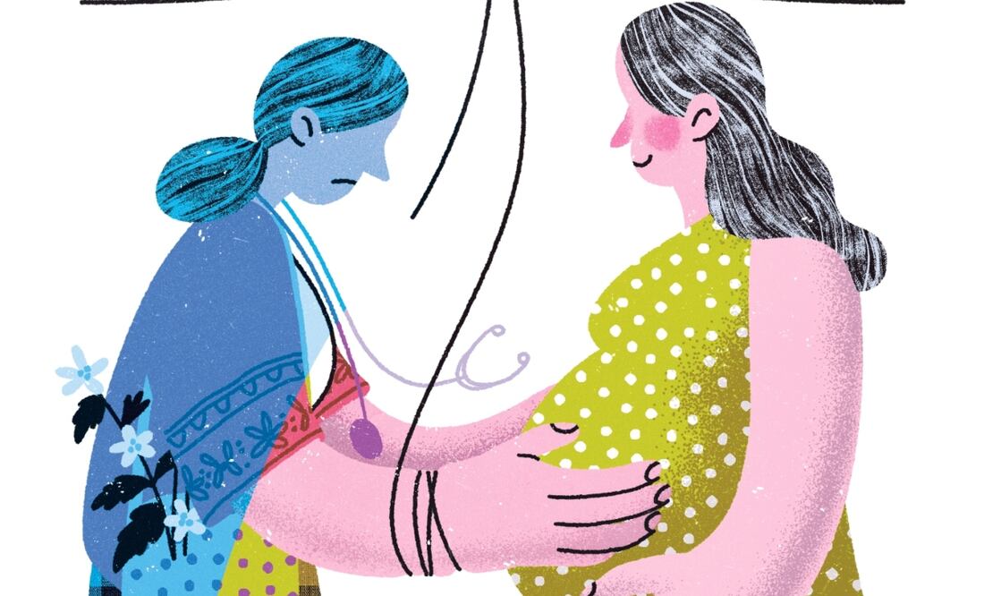 Violencia e inclusión al sistema de salud, un desafío para las parteras. Ilustración de: Ani Cortés