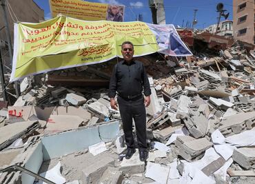El templo de los libros, reducido a escombros en Gaza