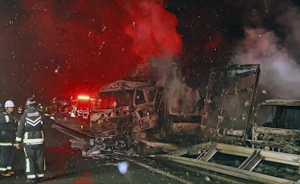 Choque múltiple en autopista de Japón deja 2 muertos y 26 heridos; alertan por fuertes nevadas en la región