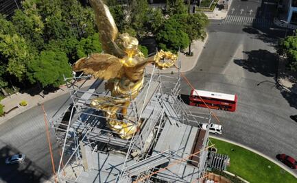 Obras CDMX registra avance del 88% en refuerzo estructural del Ángel de la Independencia