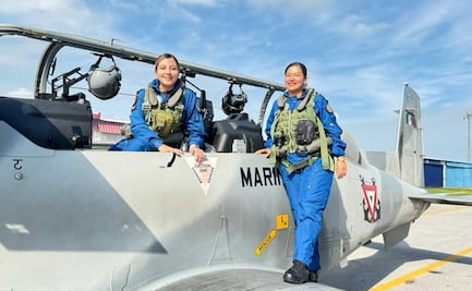 Pilotas de la Marina encabezan vuelo para operaciones táctico-militares en avión Texan T-6C+ en Tamaulipas 