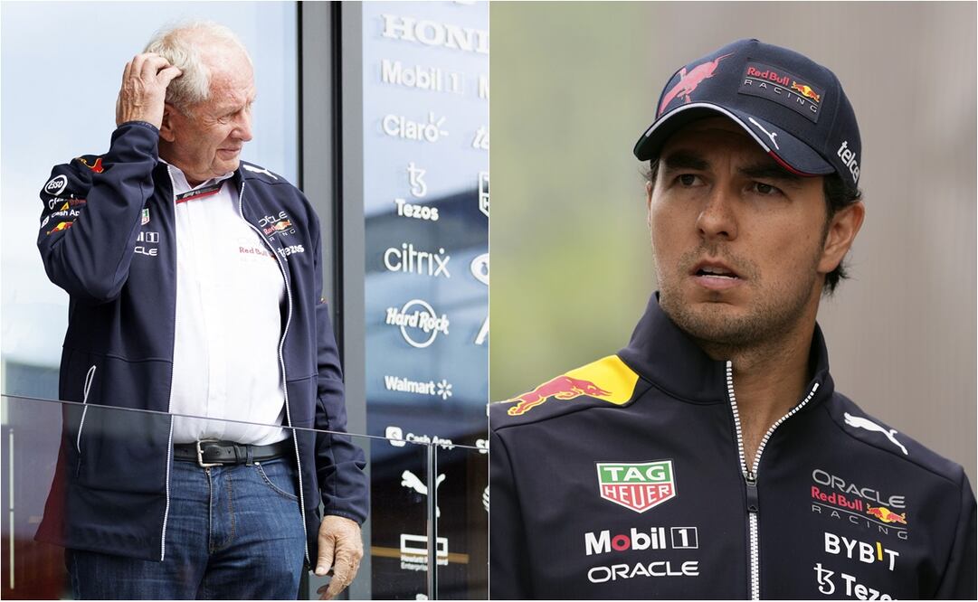 Helmut Marko y Checo Pérez / FOTO: ESPECIAL
