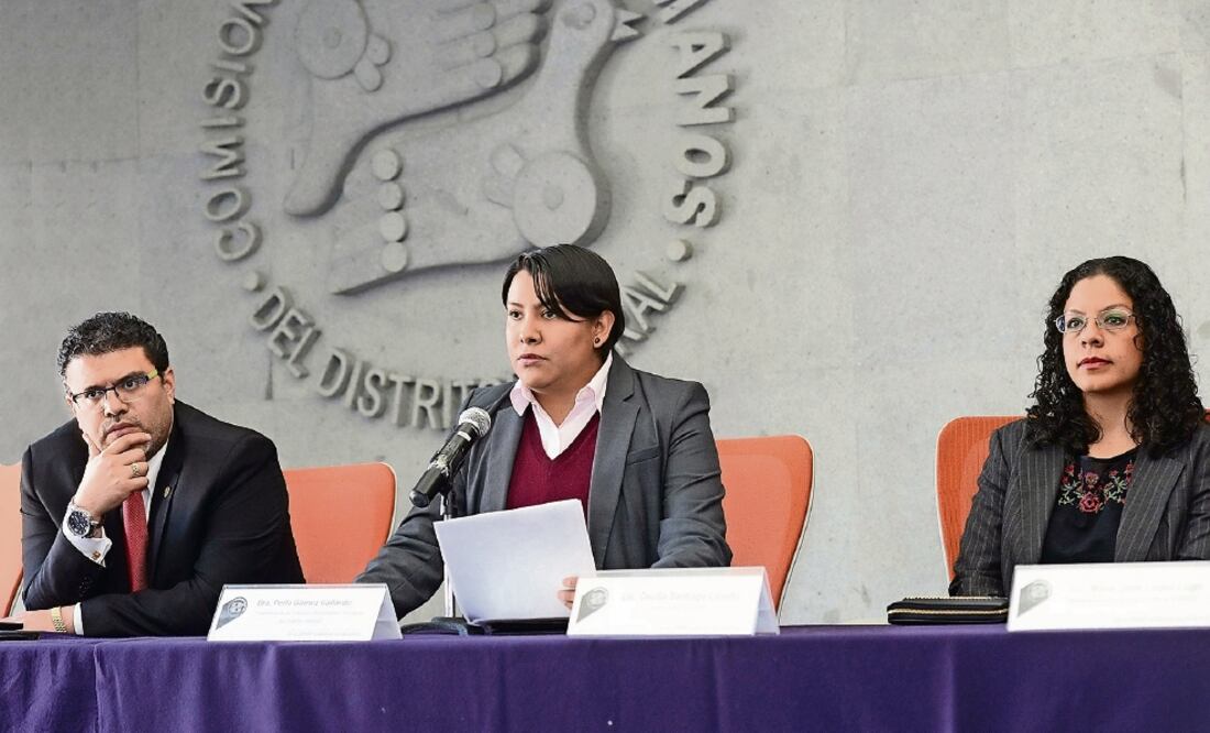 Cifras. Durante este año la Comisión de Derechos Humanos capitalina, que preside Perla Gómez, ha emitido 16 recomendaciones a diferentes dependencias, de las cuales ninguna ha sido resuelta 100%. (ESPECIAL)