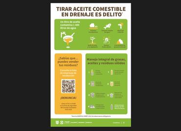 Gobierno de la CDMX emite recomendaciones sobre desecho de aceites