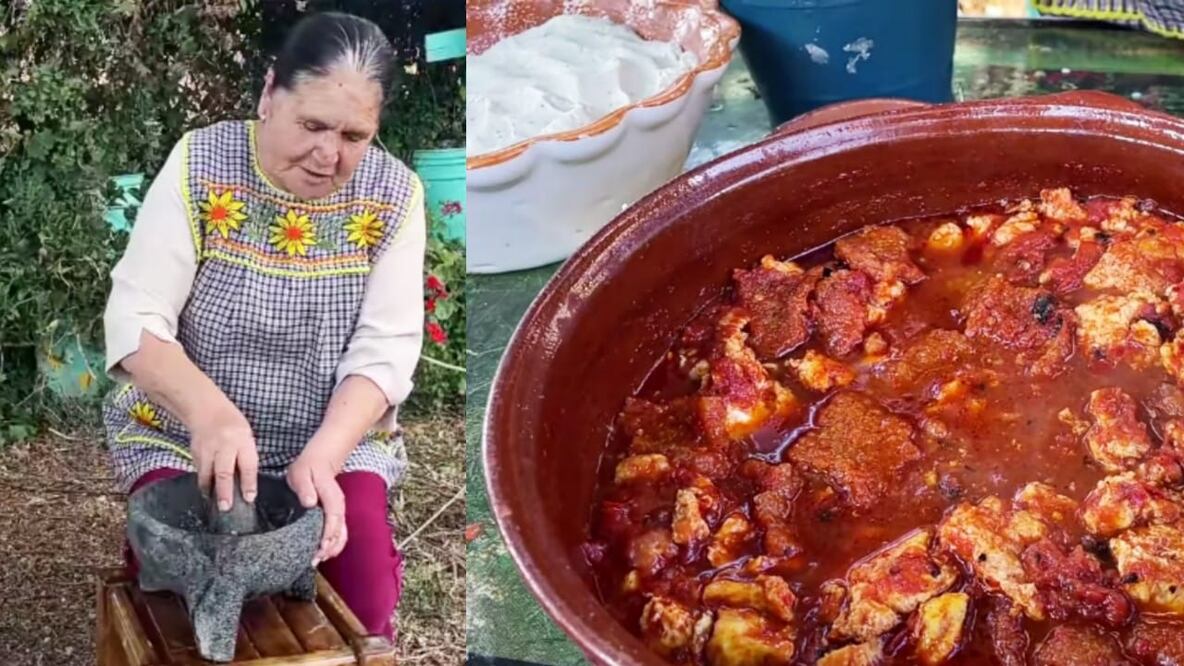 El almuerzo rendidor de Doña Ángela es perfecto si te gustan los platillos picantes. Foto: YouTube De Mi Rancho a Tu Cocina