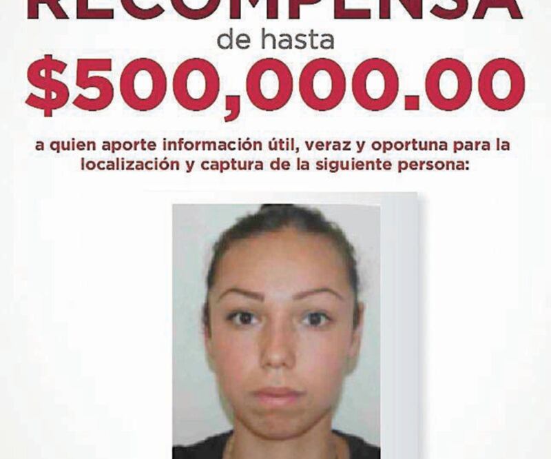 Identificada. La FGJEM emitió un boletín de búsqueda para aprehender a Jaqueline Yaneli Flores por su probable participación en el asesinato del edil. Foto/ESPECIAL