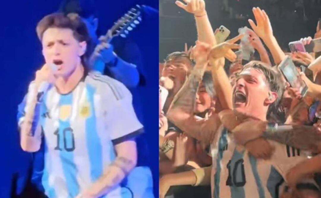 Peso Pluma desborda amor por Argentina en pleno concierto.