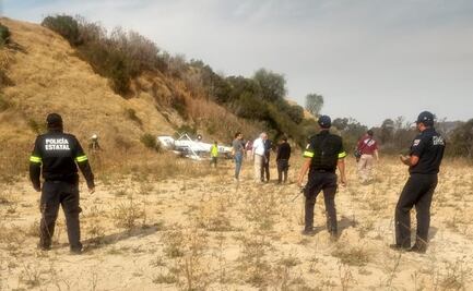 Desplome de aeronave en Atizapán deja dos lesionados