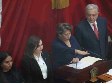 Delfina Gómez rinde protesta como gobernadora del Edomex