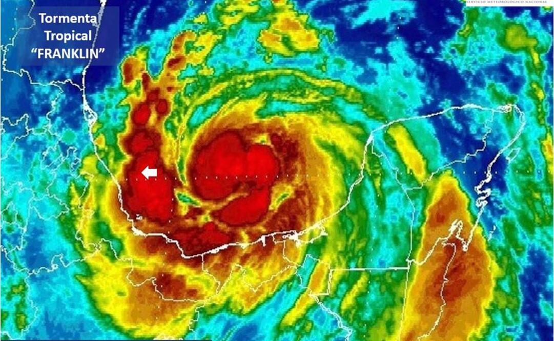 "Franklin" se dirige hacia Veracruz; prevé gobernador desbordamiento de ríos