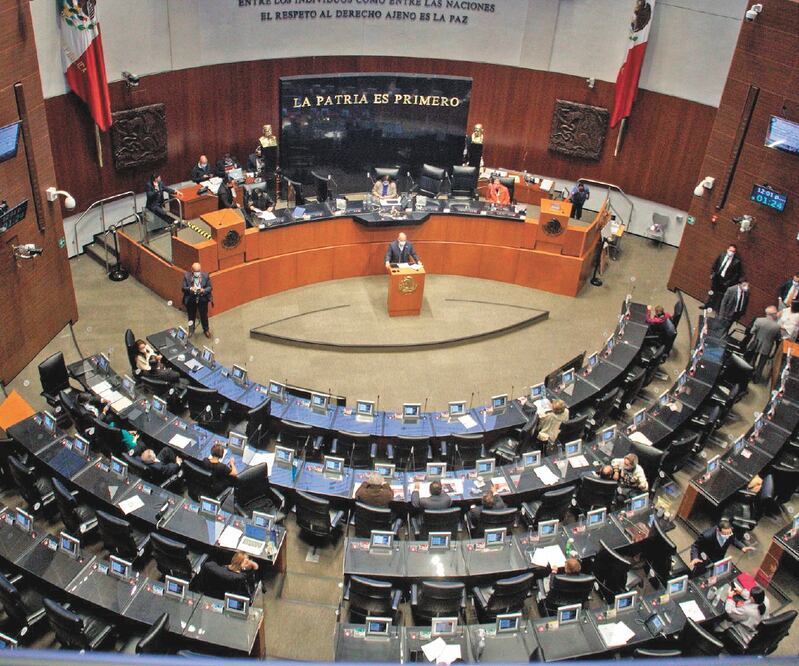 El Senado de la República avaló reformas a la Ley de Seguridad Nacional con 71 votos a favor y 21 en contra, en ellos los del PAN y de Álvarez Icaza. Foto: ANDREA MURCIA. CUARTOSCURO