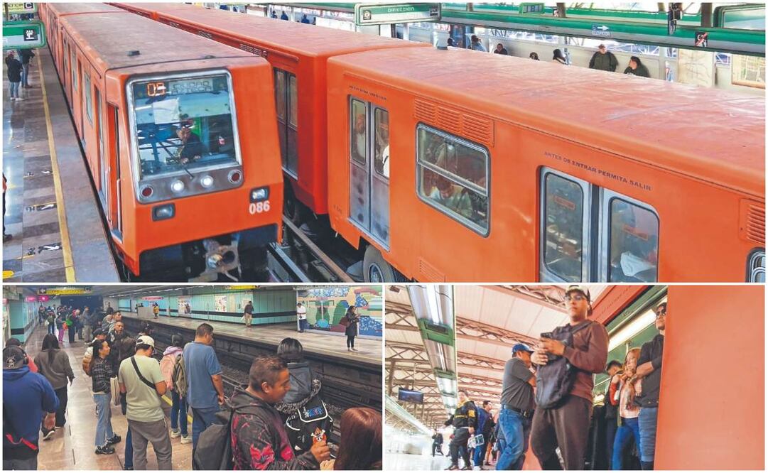Pese a la intervención de 4.18 kilómetros de vía en el tramo San Lázaro-Oceanía, los convoyes de la Línea B siguen lentos y van muy llenos; el padecer es constante, coincidieron usuarios. (21/01/2025) Fotos: Axel Sánchez / El Universal
