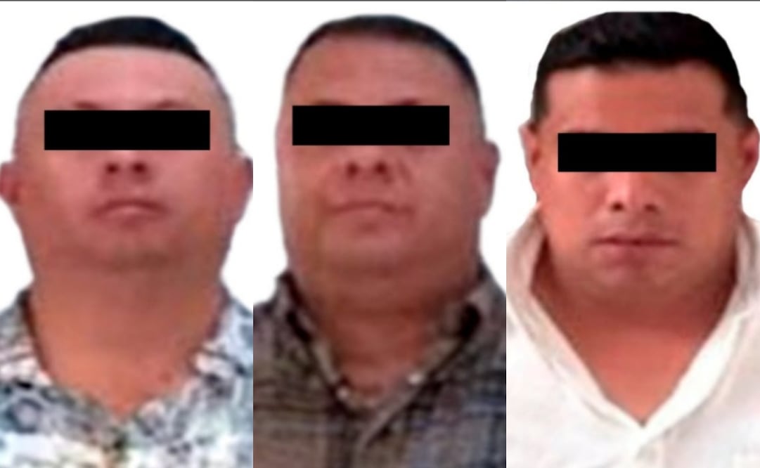 Tres hombres fueron capturados y son acusados de extorsión. Fotos: especiales